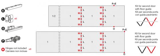 TERNO Versatile sada,posuvné dvojkrídlo,(30)40kg,magnety,3000mm,spodné,čierna TERNO Versatile sada,posuvné dvojkrídlo,(30)40kg,magnety,3000mm,spodné,čierna