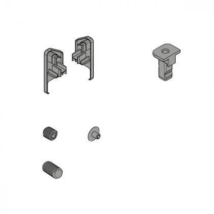 HETTICH 9360738 FurnSpin Cadro hybrid horizontálny bez profilov sada čierna