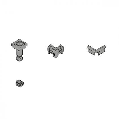 HETTICH 9360736 FurnSpin Cadro hybrid vertikálny bez profilov sada biela