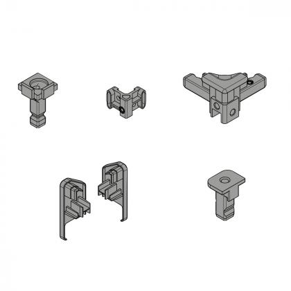 HETTICH 9360730 FurnSpin Cadro bez profilov sada biela