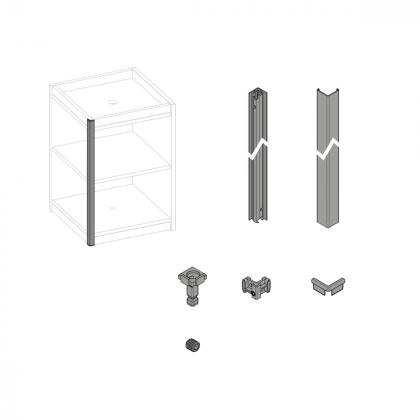 HETTICH 9360945 FurnSpin Cadro hybrid vertikálny komplet sada čierna