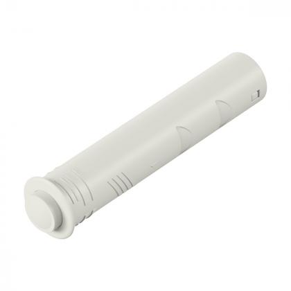 HETTICH 9375906 piestik PTO s čočkou, krátký, k zavrtání, bílá