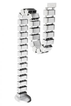 STRONG Vertikálne káblové vedenie flexi 1260 mm strieborná