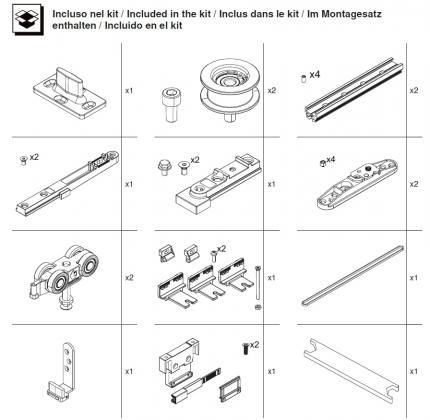 TERNO T-Belt Step sada kovania pre prvé dvere 80kg čierna