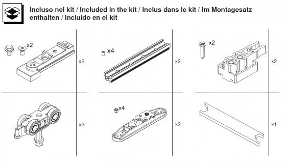 TERNO T-Belt Step sada kovania pre posledné dvere 80kg čierna