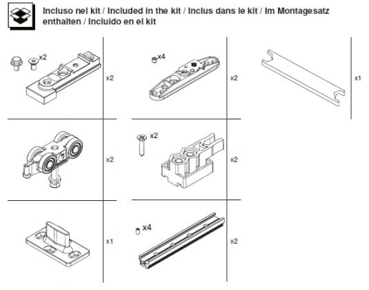 TERNO T-Belt Step sada kovania pre synchrónne dvere 80kg čierna