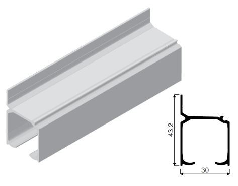 SEVROLL 50451 vedenie Galaxy B 50kg na stenu 3m