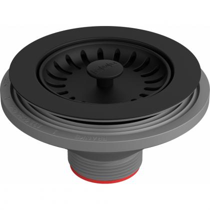 FRANKE Príslušenstvo Colorline sítkový ventil matná čierna bez odbočky na prepad