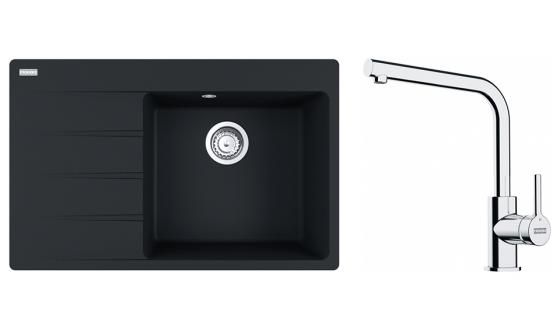 FRANKE Set G250MČ CNG 611-78 TL/7 m.čierna + FS 3230.031