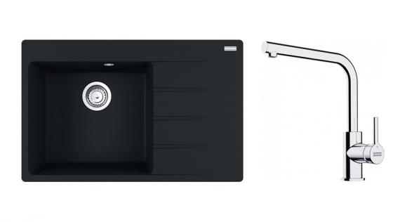 FRANKE Set G251MČ CNG 611-78 TL/2 m.čierna + FS 3230.031