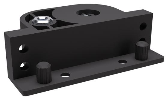 IF nastaviteľná noha s kolieskom KEY-F s pinmi - ľavá