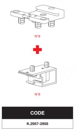 TERNO Star Fluid sada príchytov pre horný a spodný  profil