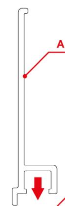 TERNO Star Fluid horný krycí profil 3067/N 3m elox čierny kartačovaný