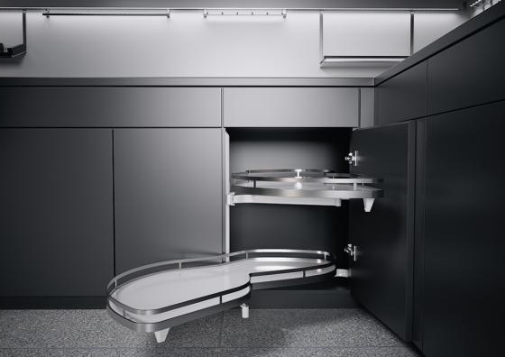 K-KES LeMans II, police a uchytenia, Arena Style, biela/chróm, L, 600/600-750