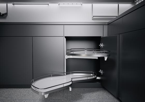 K-KES LeMans II, police a uchytenia, Arena Classic, biela/chróm, L, 600/720-900