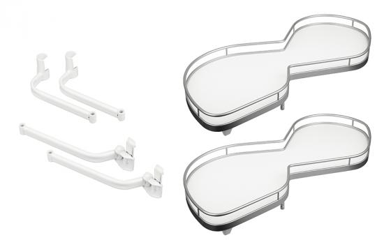 KES 037923 LeMans II, roh. police, Arena Classic, 500mm, ľavý - biela/strieborná