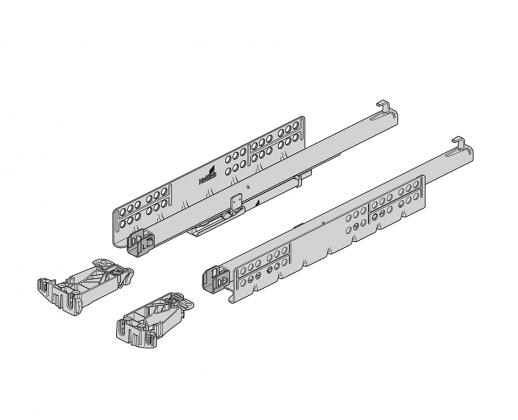 K-HETTICH Quadro YOU skrytý celovýsuv 520 mm/30 kg, sada pre 16 mm, spojky, PTO