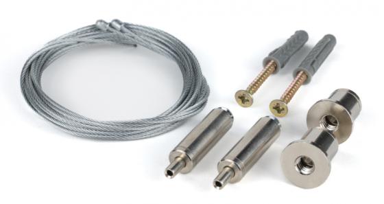 StrongLumio závěsná lanka k profilům Maglyte, stříbrná