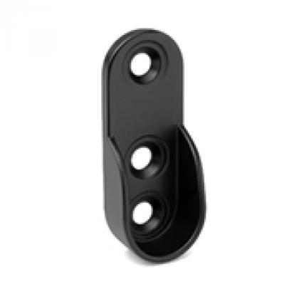 StrongWire držiak šatníkovej tyče oválnej, D=15, čierna