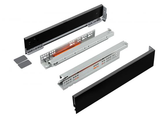 K-StrongMax 18 zásuvka H89/450mm push, čierna