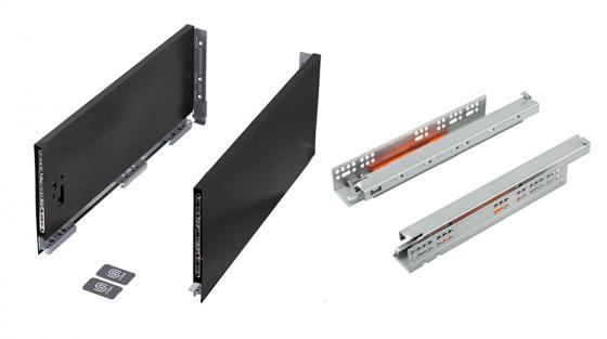 K-StrongMax 16 zásuvka H185/450mm push, čierna