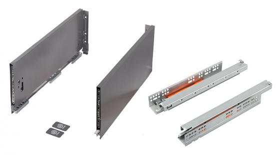 K-StrongMax 16 zásuvka H249/550mm push, sivá