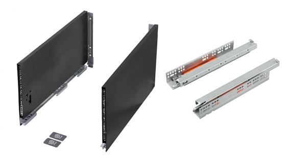 K-StrongMax 16 zásuvka H249/450mm push, čierna