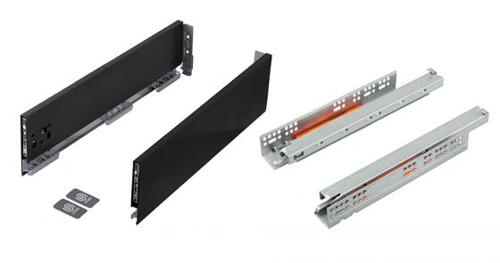 K-StrongMax 18 zásuvka H121/450mm push, čierna