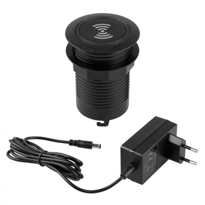 StrongPower PowerUp nabíjačka USB A+C + bezdrôtové nabíjanie, čierna