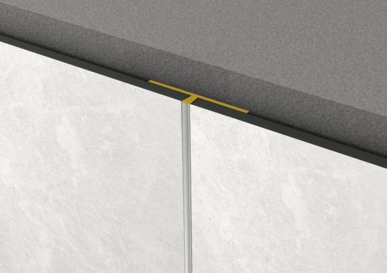 Rocko Tiles SLIM profil STRIEBORNÝ 2,8 m