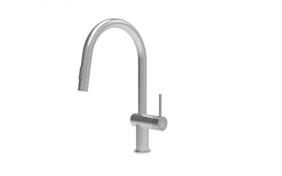 StrongSinks S3 Batéria Neris s vyťahovacou spŕškou tvar U biela, koncovka