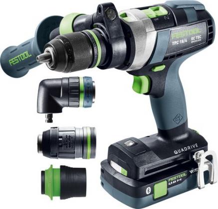 FESTOOL 577622 Aku skrutkovač s príklepom TPC 18/4 5,0/4,0 I-Set/XL QUADRIVE