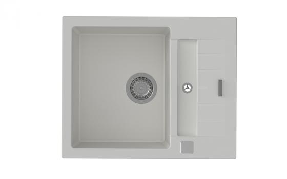 StrongSinks S3 Drez granit Vardar 615 615x500mm s odkvapom a vaničkou biela