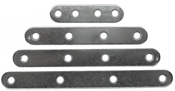 STRONG Spojovací plech 100x15mm zinok biely