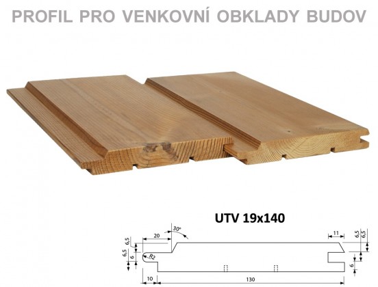 PALUBOVKY fasáda BOROVICA ThermoWood Tatran (UTV) 4200/140/19