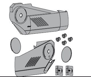 BLUM 21S8000 krytky na HS pre Servodrive šedé