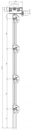 LEHMANN Tyč SVS ELEVON TYP 7 (0+4 výška 515mm)