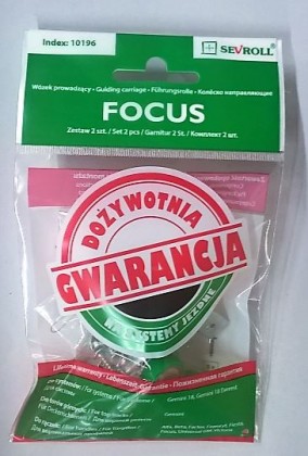 SEVROLL 10196 Focus horné  vozík 18mm 2ks