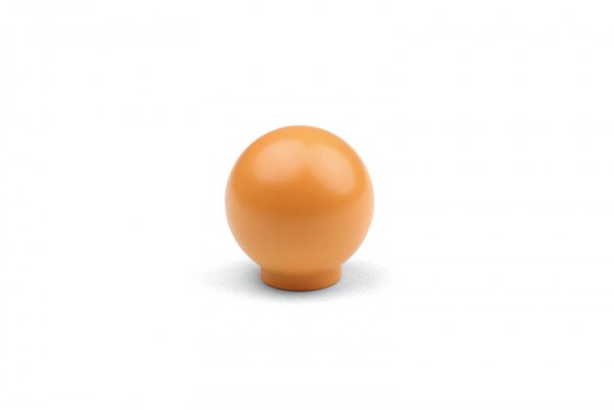 TULIP knob Bala buk oranžový + skrutka