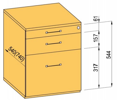 K-BBP kontaj. komplet 540mm typ 5/ver. 7 (plast.zás.,celovýs.,doťah)