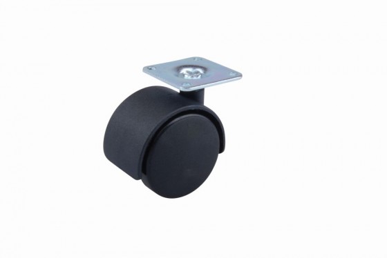 StrongCastors Koliesko 50 mm, čierne, platnička
