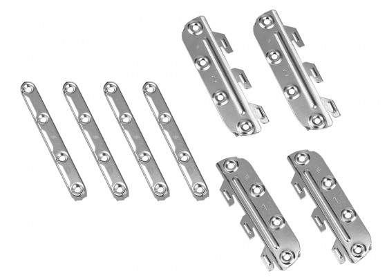 HETTICH 25183 Posteľové spoj.kovanie, dĺžka 130mm, sada