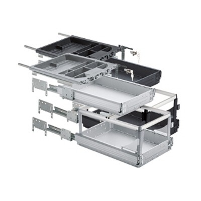 HETTICH 46748 Kontajner set 244/530 ALU.FINIŠ