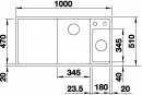 BLANCO 524653 Drez AXIA III 6 S antracit SILGRANIT® PuraDur®