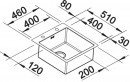 BLANCO 523392 Drez BLANCO CLARON 400-IF/A DX nerez Durinox®