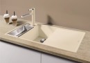 BLANCO 524666 Drez do roviny AXIA III 6 S-F biela SILGRANIT® PuraDur®