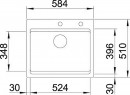 BLANCO 525162 Drez ETAGON 6 čierna InFino s tiahlom PuraPlus®