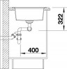 BLANCO 524950 Drez LEXA 8 antracit SILGRANIT® PuraDur®