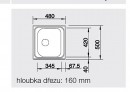 BLANCO 525320 Drez Tipo 45 nerez prírodný lesk