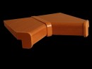 PAR-krytka PVC k DTD parapetům OBOJSTR. Jelša (3045) 600mm